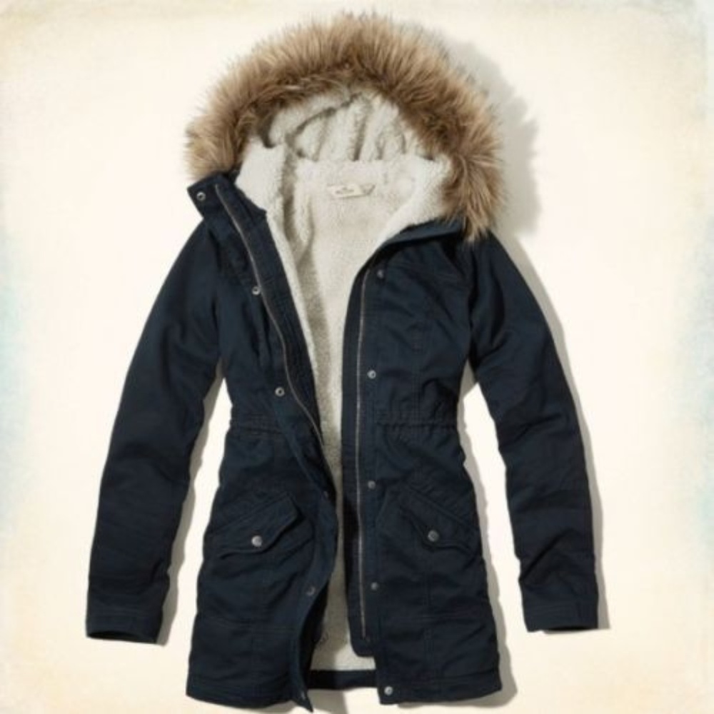 SOLD - NWT Hollister Womens Jack Creek Twill Parka - Picture 1 of 6